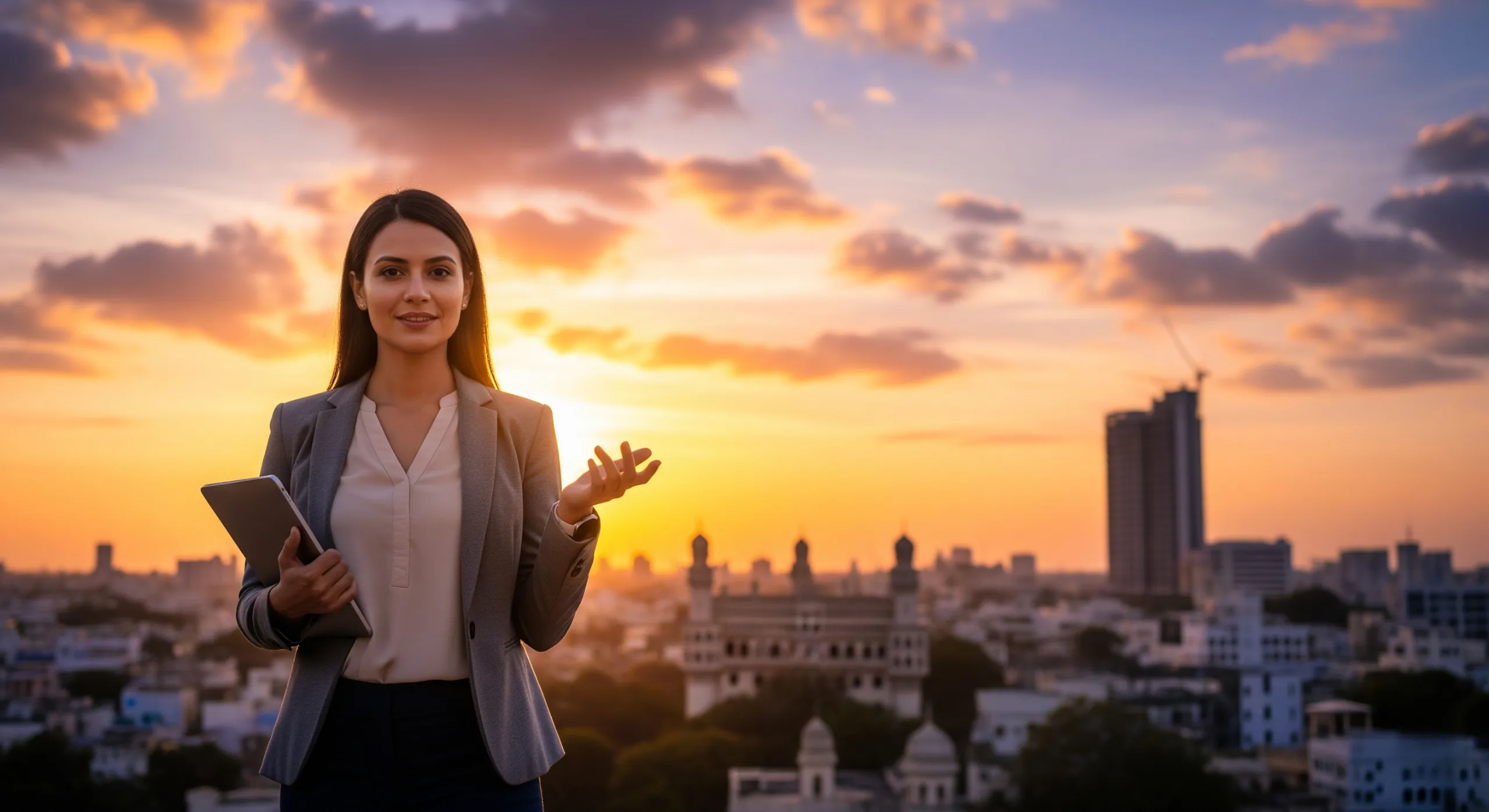 Hyderabad IT hub skyline - top 10 IT companies in Hyderabad